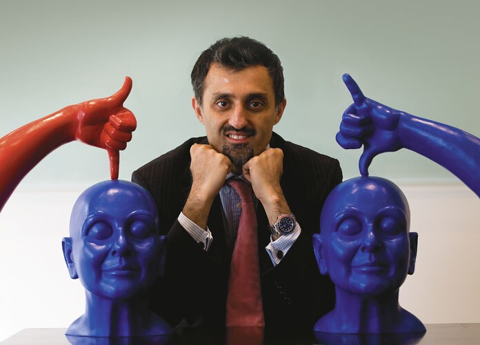 Deepak Shahdapuri, art collector and board member of SaffronArt