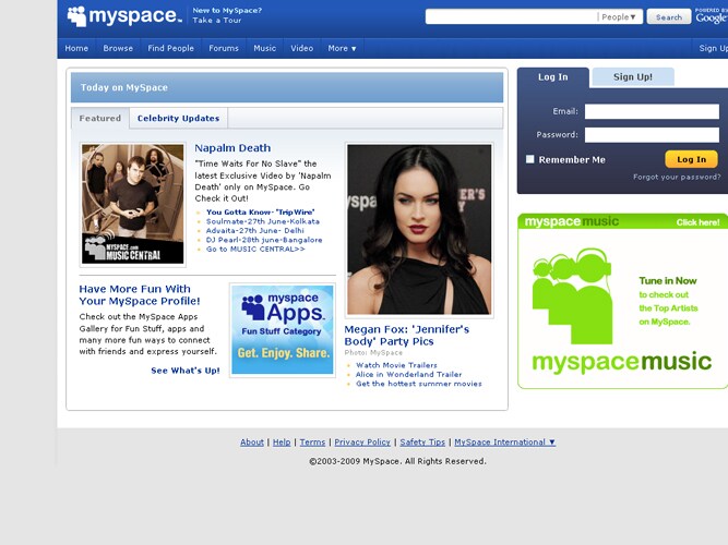 MySpace? Dead; no one goes there anymore. Tell a marketer that she ought to have a MySpace strategy and she'll look at you like you have a third eye.