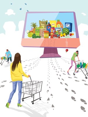 Online Grocery stores mushroom across India