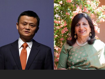Jack Ma, Kiran Mazumdar Shaw at Forbes Global CEO Conference 2019