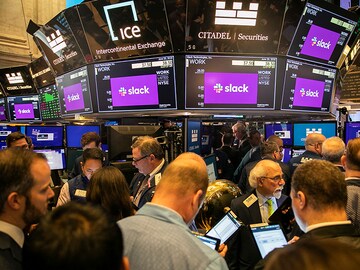 Slack's stock soars, tripling its valuation on first trading day