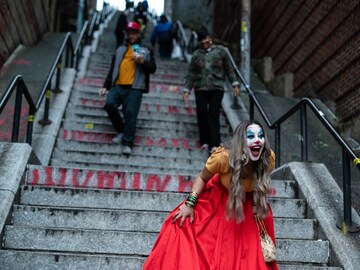 'Joker Stairs' are becoming a tourist hotspot
