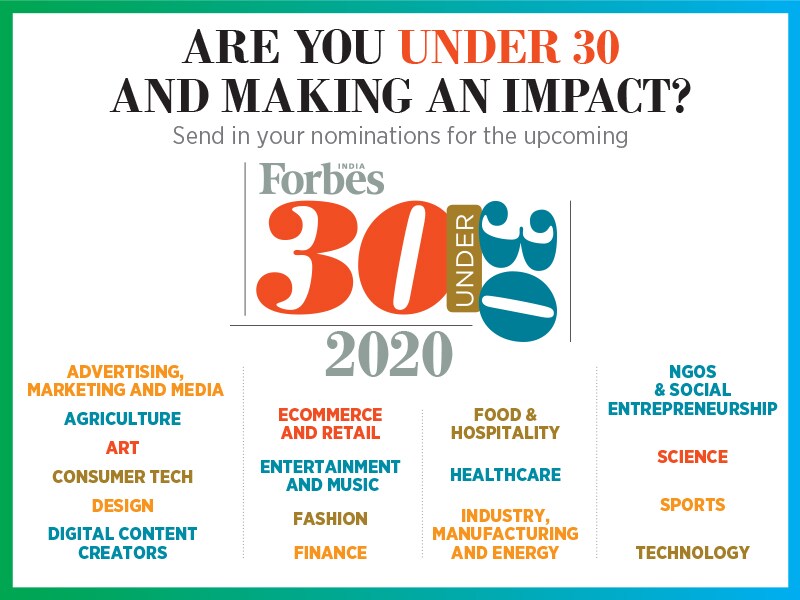 Forbes India 30 Under 30: Applications for 2020 are now open!