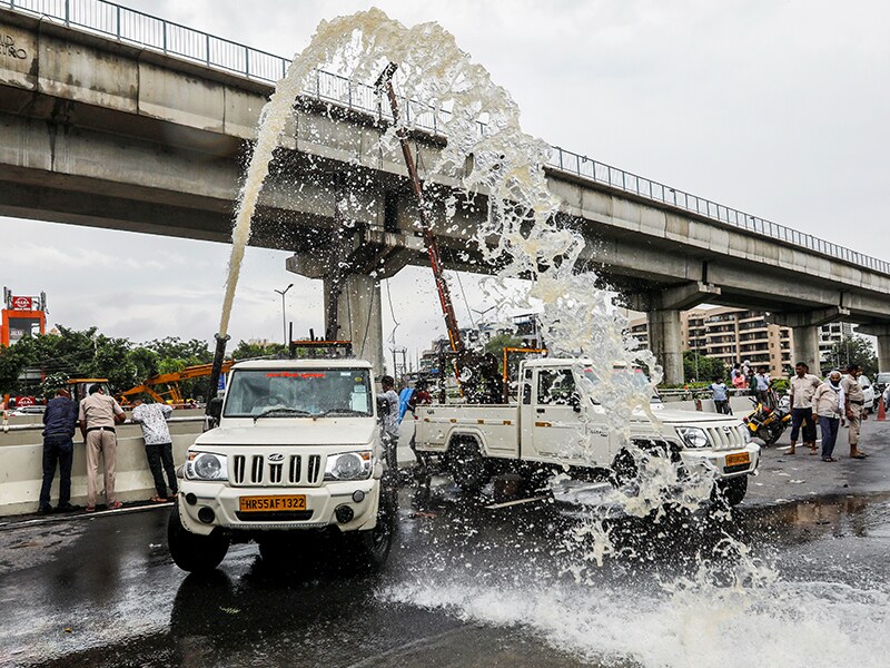 Photo of the day: The aftermath of rains in Gurugram