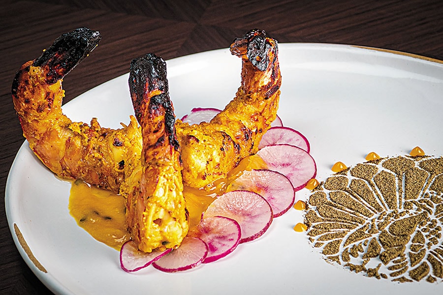 tandoori lemon prawn