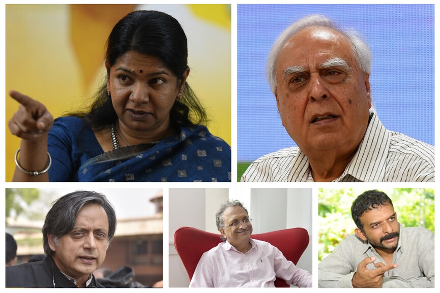 tm krishna ramachandra guha kanimozhi shashi tharoor kapil sibal bg