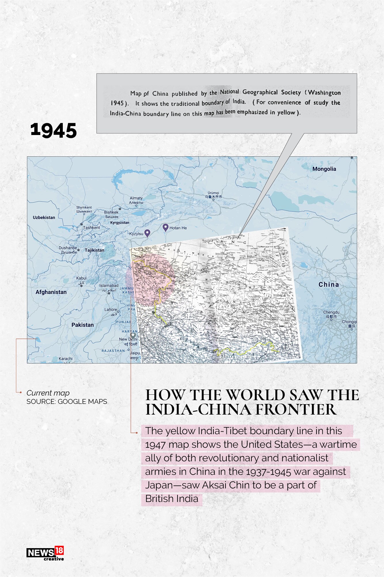 China-India border dispute, told through rare maps