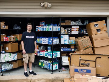 The man with 17,700 bottles of hand sanitizer just donated them