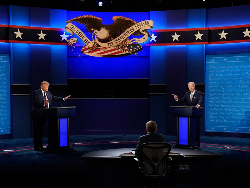 Trump and Biden will be muted for parts of their next debate