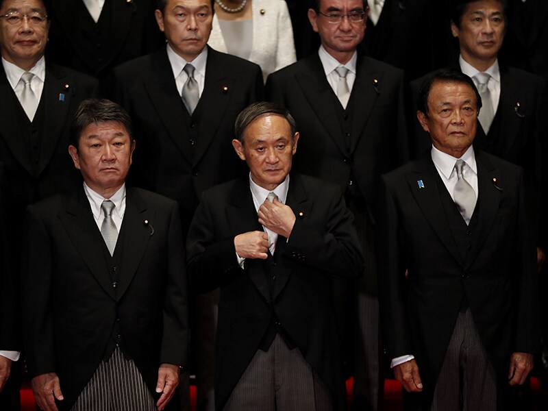 Photo of the day: Japan's new Prime Minister, Yoshihide Suga, takes charge