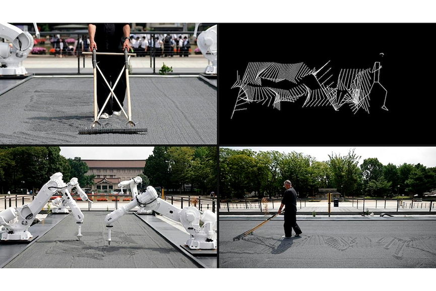 Olympic athletes inspire robotic zen garden in Tokyo