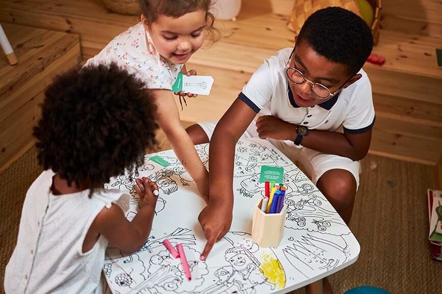 This new design could put an end to parents saying 'don't color on the table'