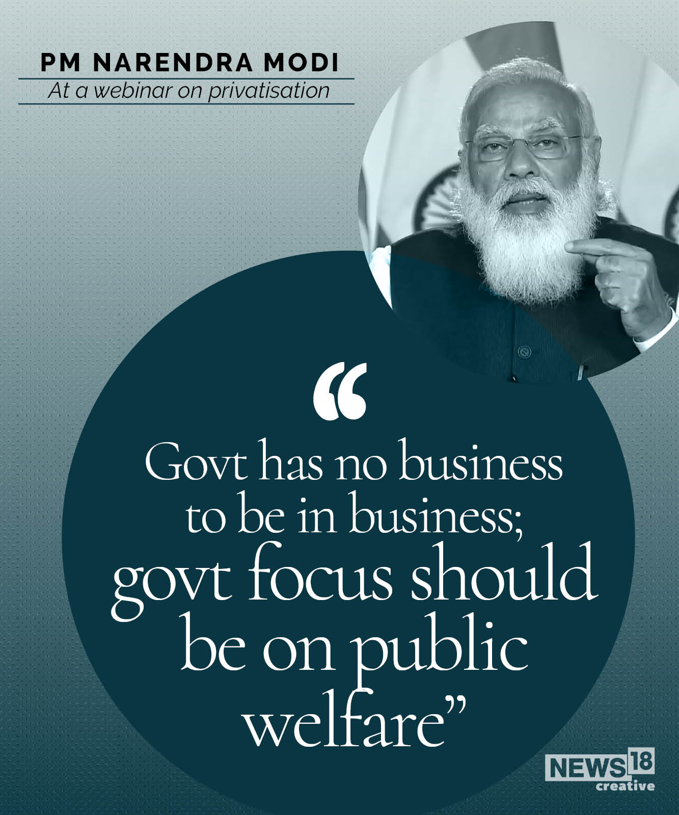 Govt has no business being in business: PM Modi