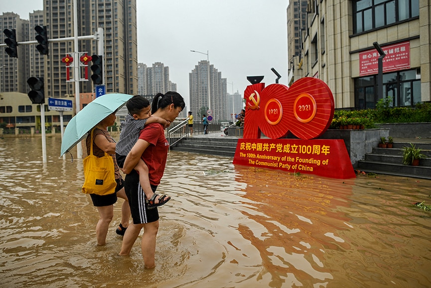 Photo of the day: It's raining, it's pouring, the old man is snoring