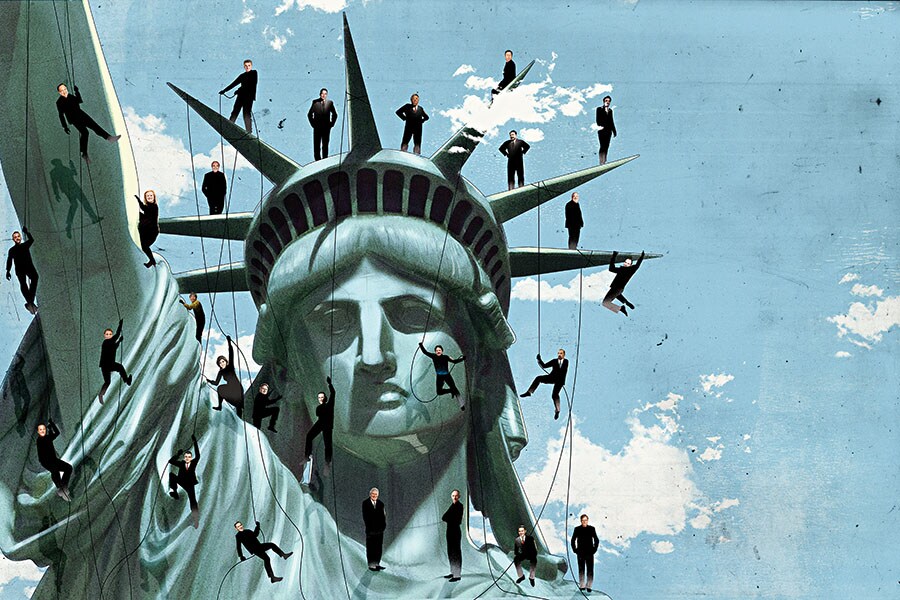 Why is it difficult for foreign-born entrepreneurs to start businesses in today's America?