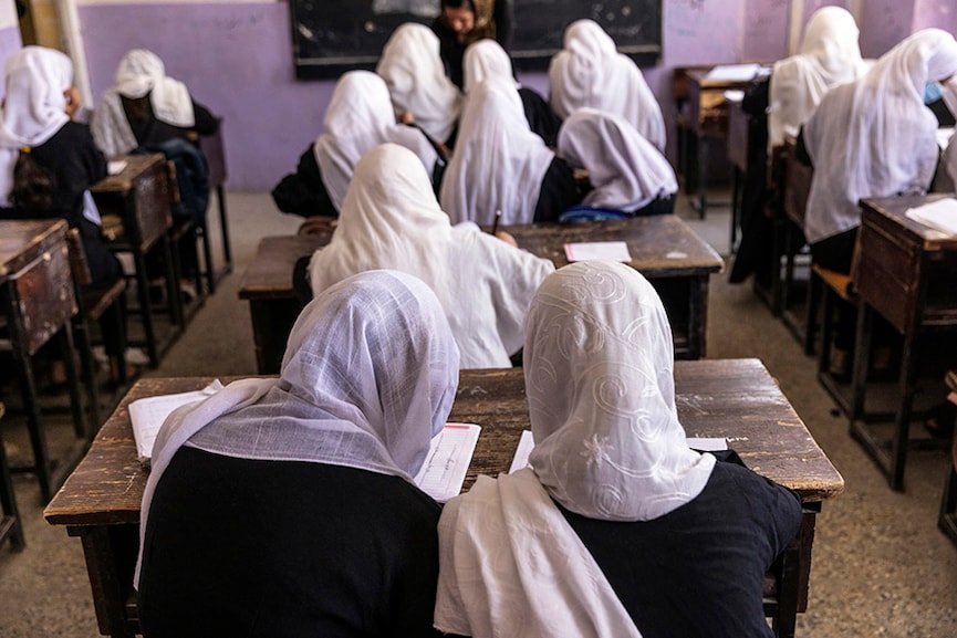 A harsh new reality for Afghan women and girls in Taliban-run schools