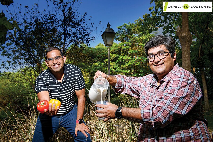 Chakradhar Gade (right) and Nitin Kaushal co-founded Country Delight in 2011
Image: Amit Verma