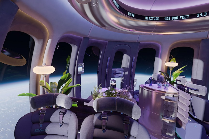 Space balloon company offers first look at luxury cabins