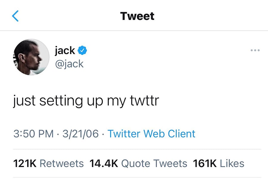 Jack Dorsey's first tweet NFT resells for only $280