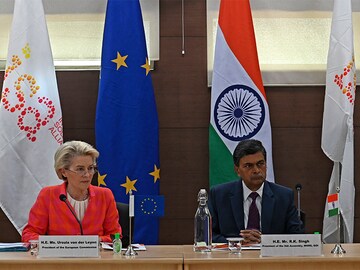 EU President Ursula von der Leyen in India with Ukraine on agenda