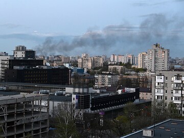 Russia strikes Kyiv during UN chief's visit