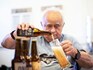 Austrian old folks toast the success of 'Grandma and Grandpa' beer