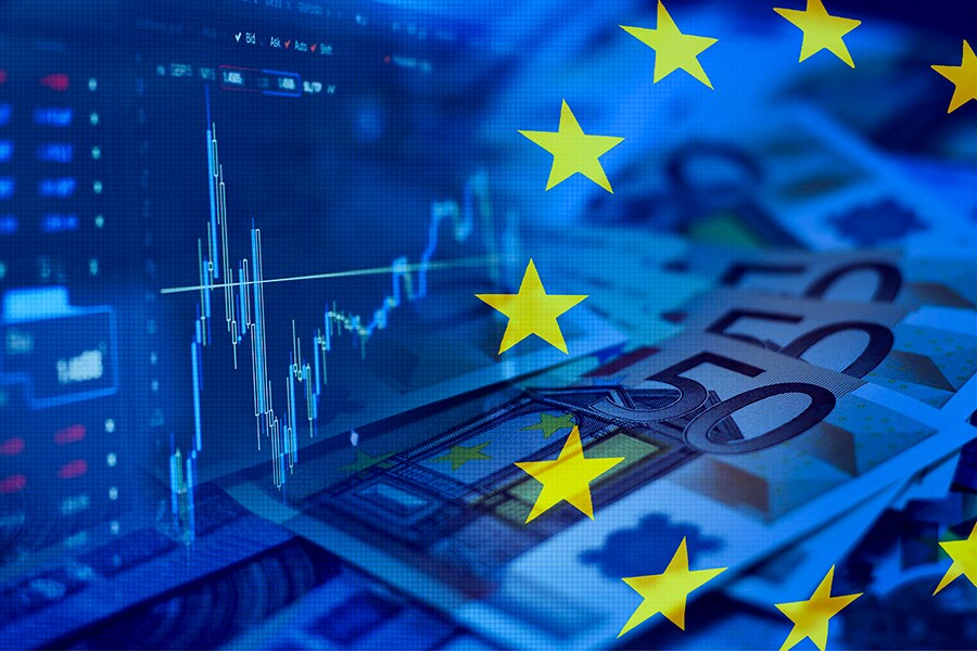 Global stocks fell Wednesday and the euro dipped below <img.00 for the first time in nearly 20 years. Image: Shutterstock

