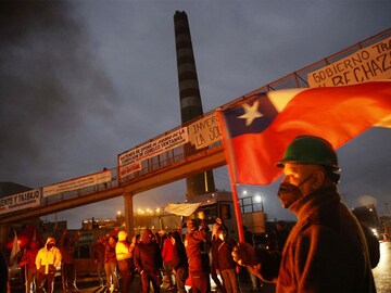 Workers in Chile strike at world's largest copper producer