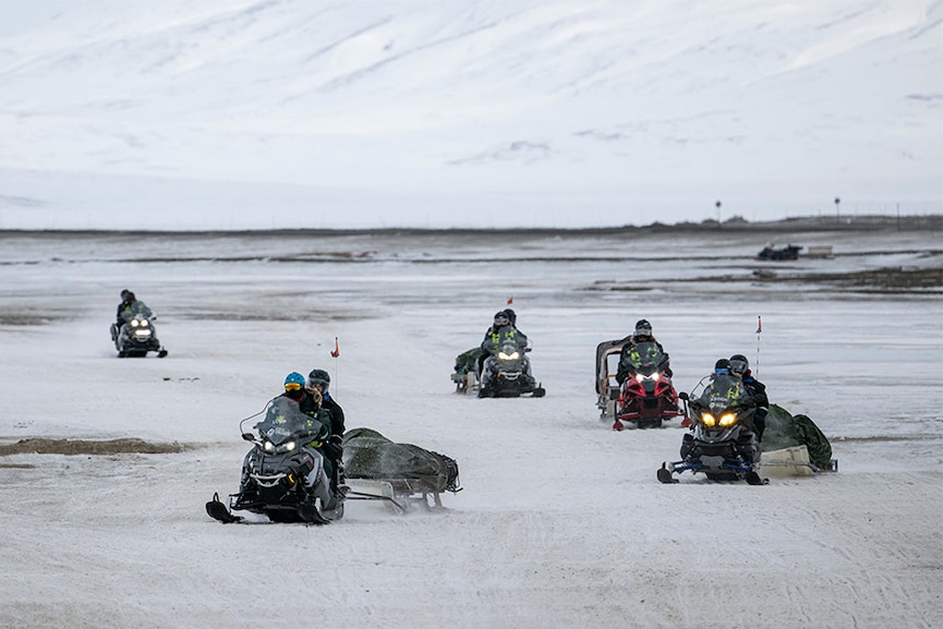 Snowmobiles in slush? Sports on thin ice in the warming Arctic