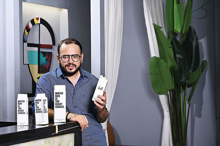 Ruturaj Singh Parmar’s Waterbox is a sustainable alternative to plastic water bottles
Image: Mayur Bhatt for Forbes India