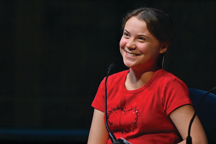 Greta Thunberg says she's ready to hand over the megaphone