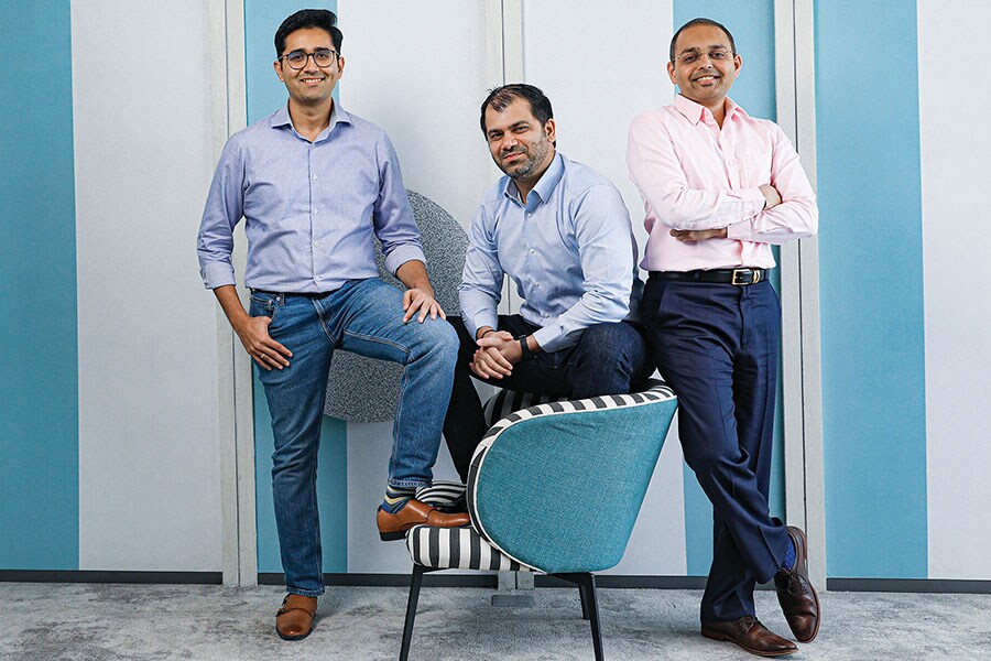 From left: Ankit Prasad, vice president, Norwest Venture Partners India, Shiv Chaudhary, managing director, and Nikhil Kookada, who is vice president