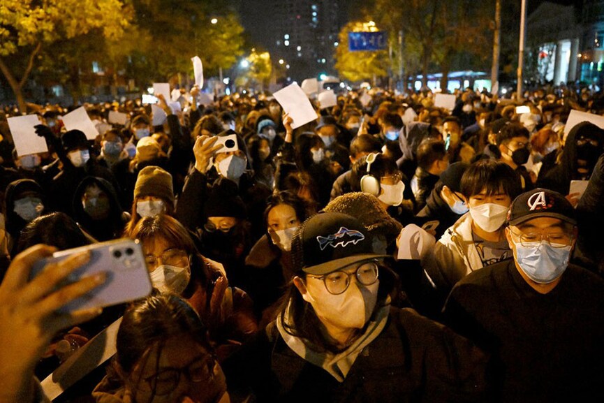 Photo of the day: Protest against lockdown