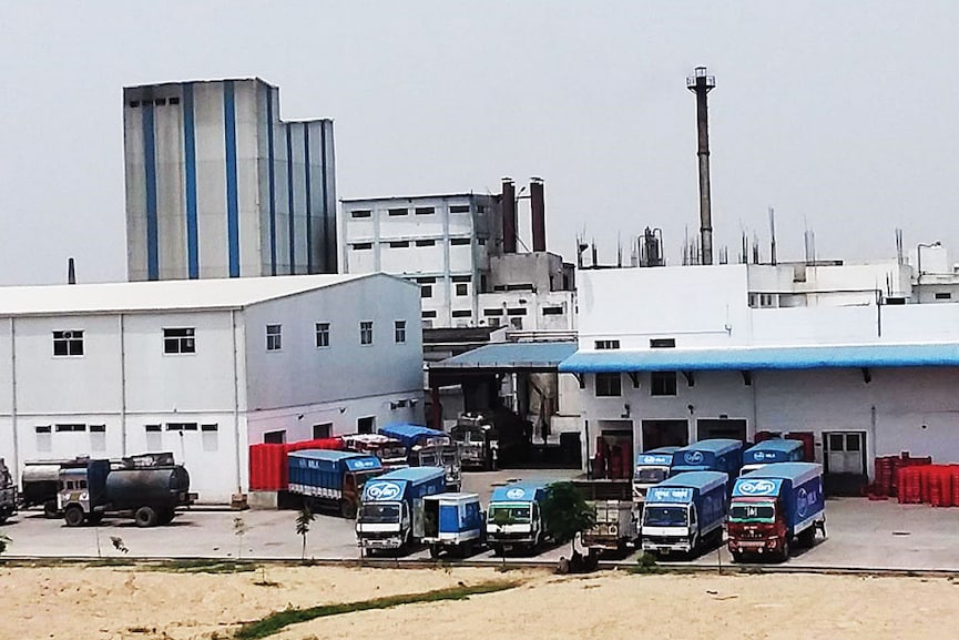 
Gyan Dairy has two plants, the main one (above) in Lucknow and another in Barabanki district