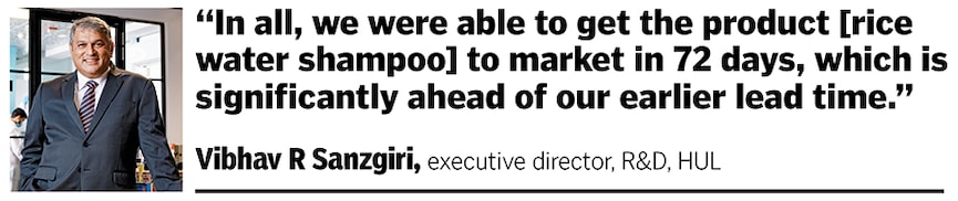 “In all, we were able to get the product to market in 72 days, which is significantly ahead of our earlier lead time,” says Vibhav R Sanzgiri, executive director, research and development at the company