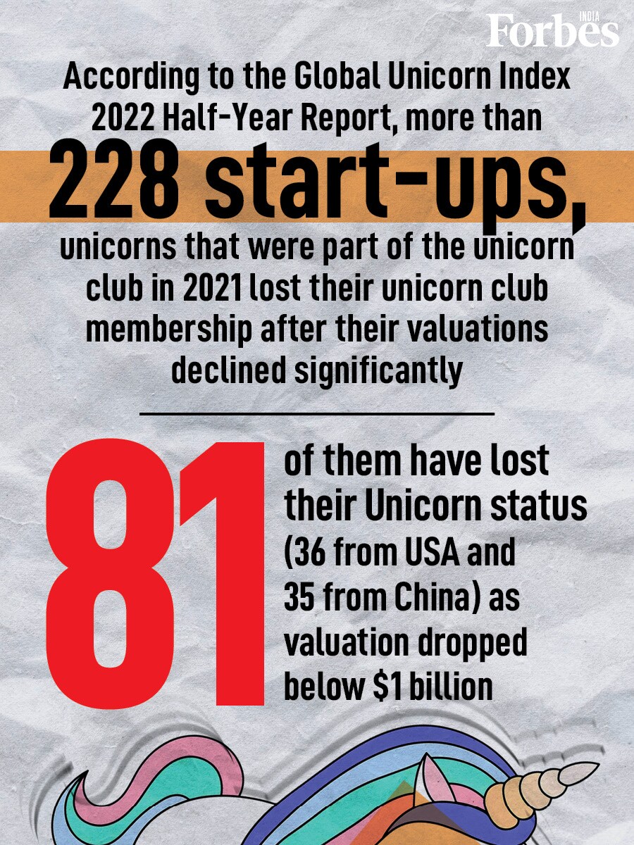 More than 200 startups lost their unicorn status in the last six months: report