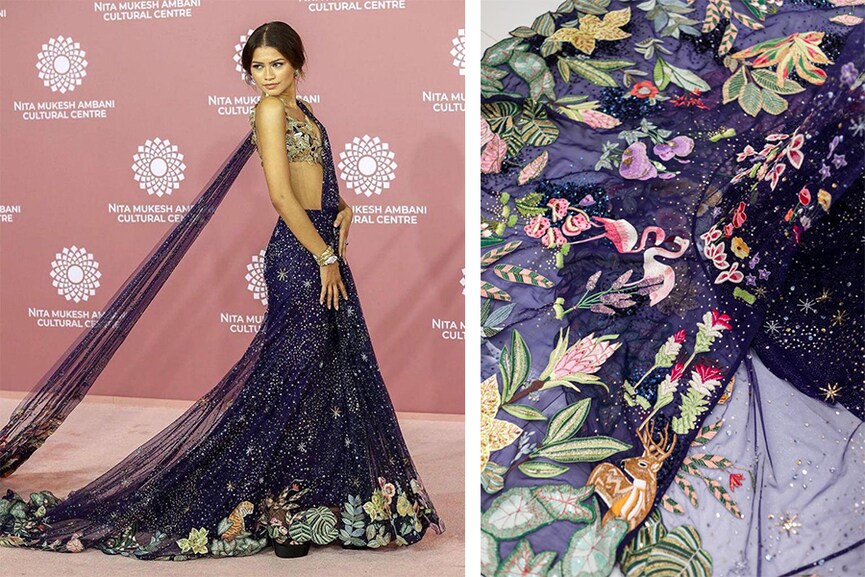 Hollywood actress Zendaya 
Image: Courtesy Rahul Mishra 