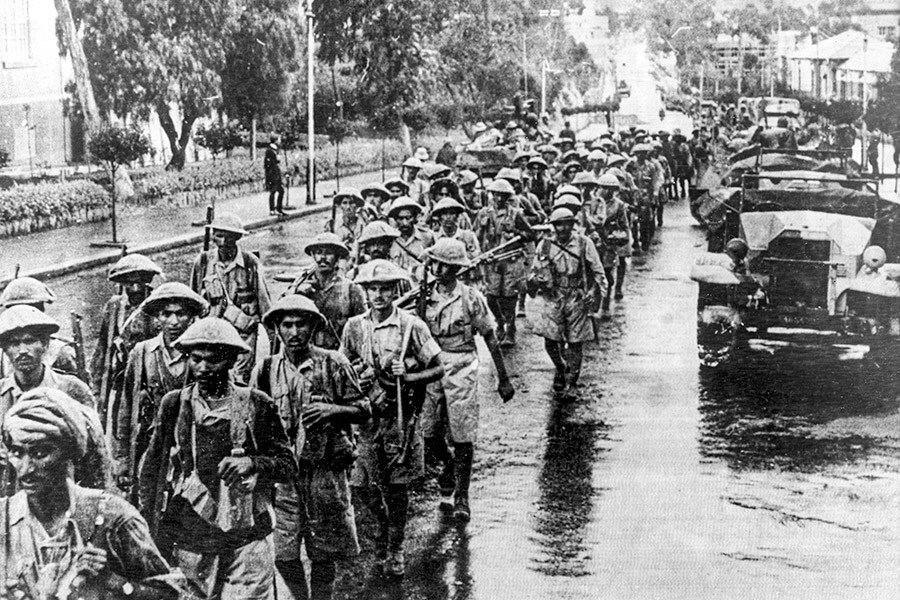 Indian soldiers far away from home in Eritrea during World War 2, 1st April 1940. Image: Mirrorpix via Getty Images