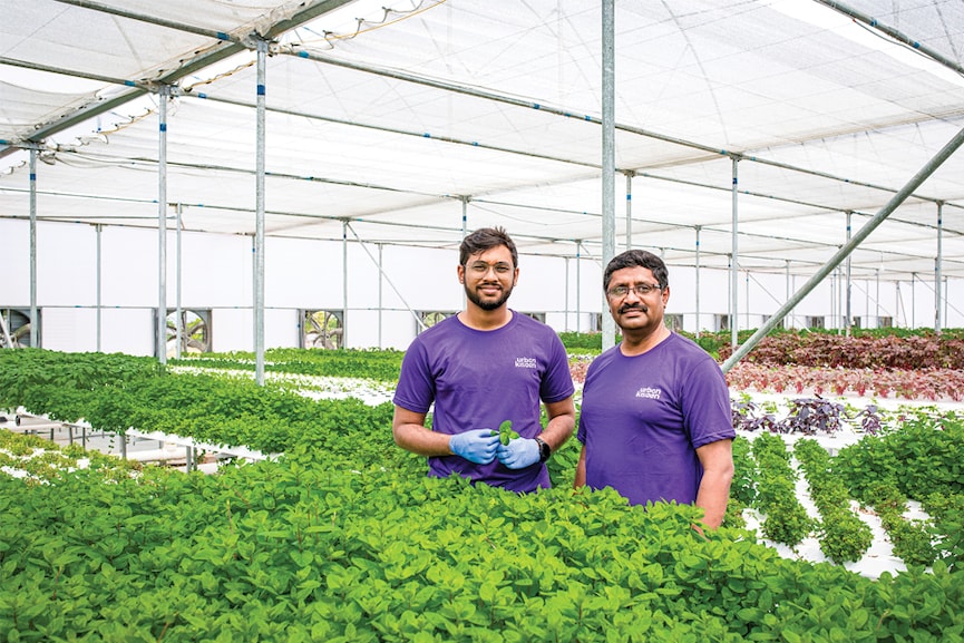 Vihari Kanukollu (left) and Sairam Reddy Palicherla of UrbanKissan