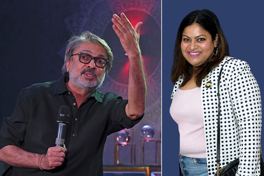 Sanjay Leela Bhansali & Utkarshini Vashishtha, screenplay writer, <i>Gangubai Kathiawadi</i>.