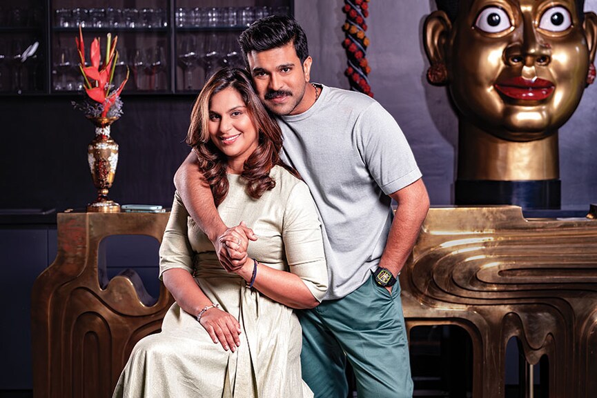 Upasana Kamineni Konidela and Ram Charan. Image: Mexy Xavier 