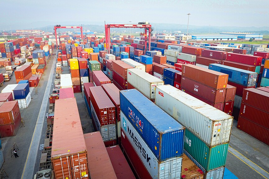 Allcargo's inland container depot at JNPT port, Mumbai