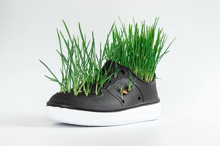 Sneakers are embracing new materials to forge a more sustainable future. Sneakers are embracing new materials to forge a more sustainable future.
Image: Shutterstock