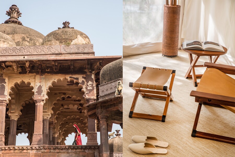 Ranthambore Fort and Aman-i-Khás Ranthambore Tent Interior.