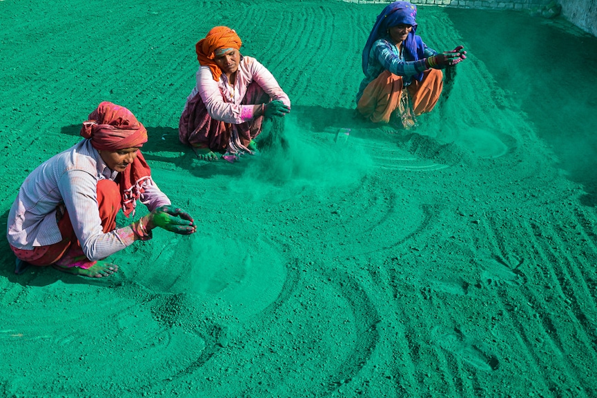 Preparing for Holi