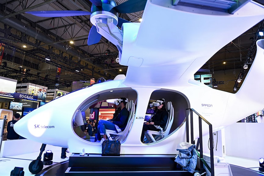 Photo of the day: Mobile World Congress: Urban aircraft taxi