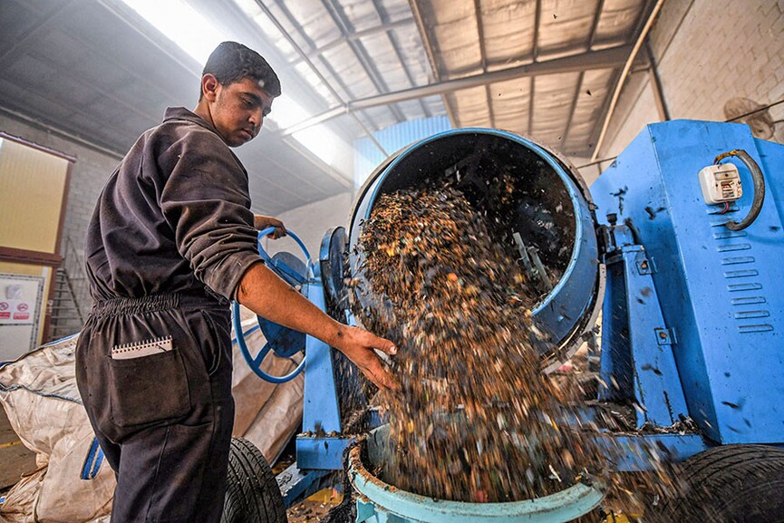 Out of Nile, into tile: Young Egyptians battle plastic plague