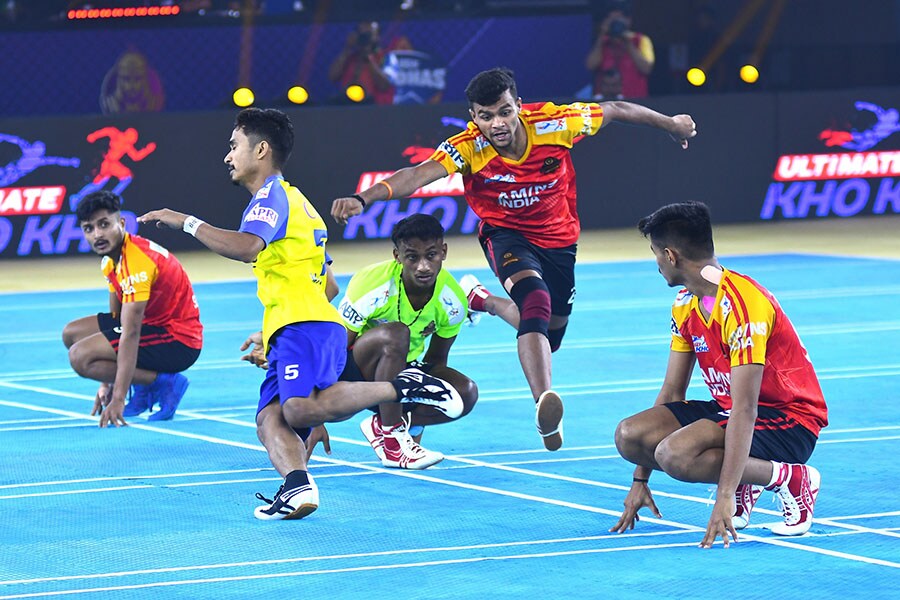 Ultimate Kho Kho, the first edition of India's first professional franchise league for the sport, has brought forth the interest and the enthusiasm in kho kho that existed beyond the metros and Tier 1 cities Image: Courtesy  Ultimate Kho Kho