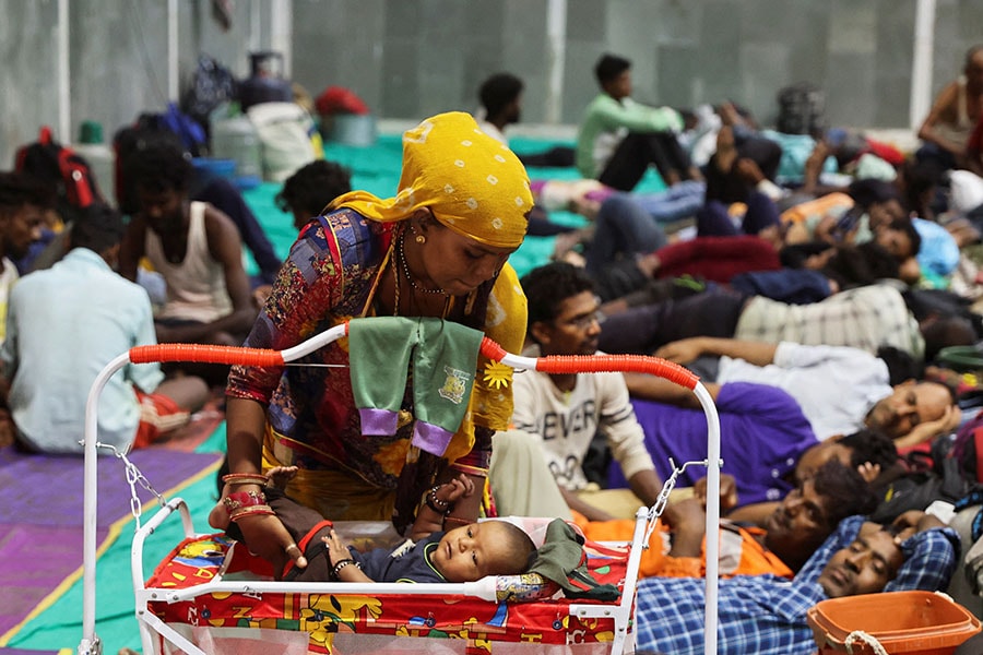 Photo of the day: Shelter from cyclone Biparjoy