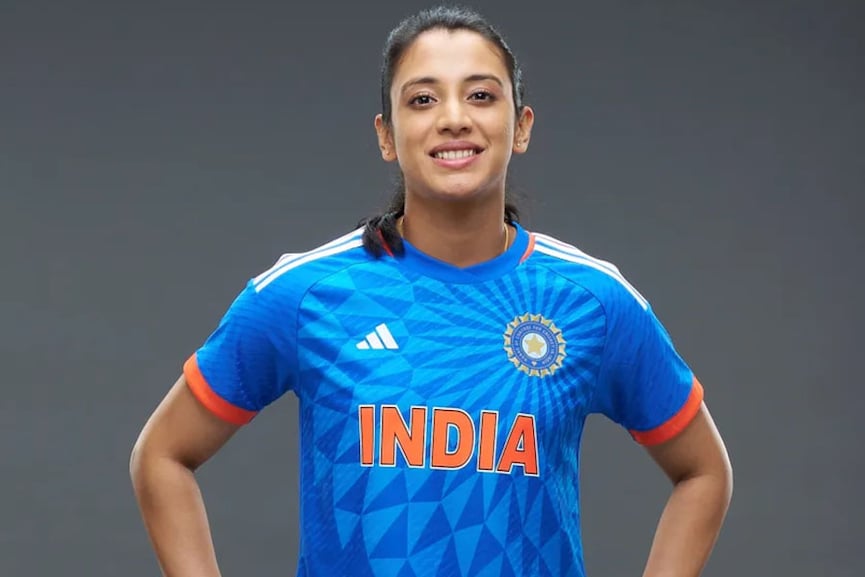 Smriti Mandhana in T20 Jersey Image: Courtesy Aaquib Wani